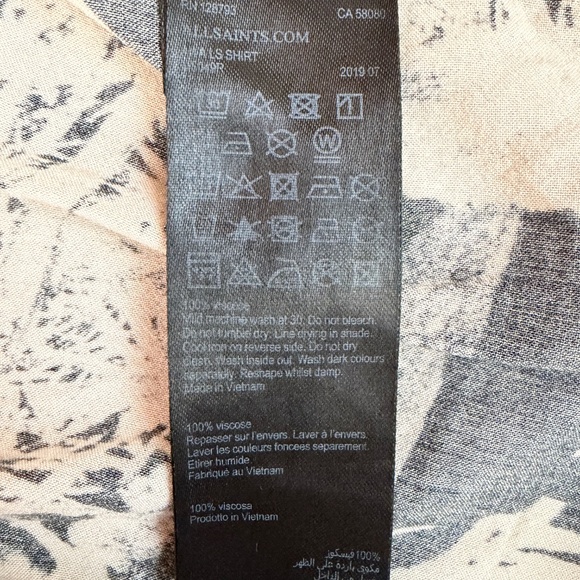 All Saints Awa long sleeve button up - Picture 7 of 8